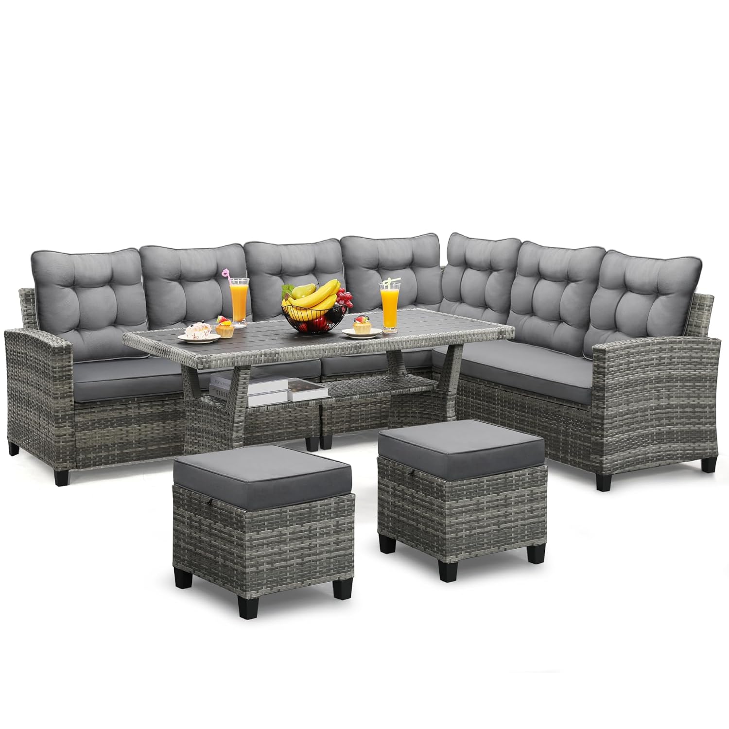 Outdoor Furniture Bali - Set Furnitur Teras 6 Buah, Set