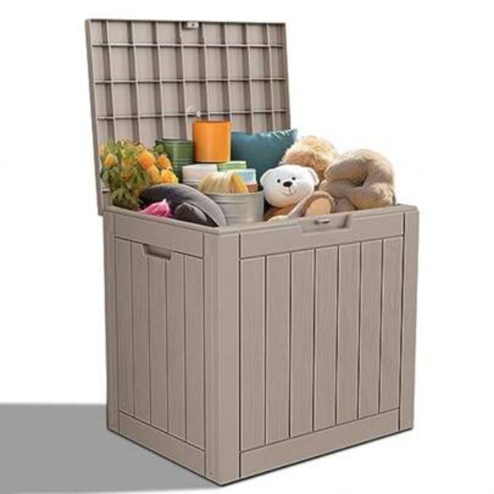 Outdoor Furniture Resin - Kotak Penyimpanan Resin yang Dapat Dikunci