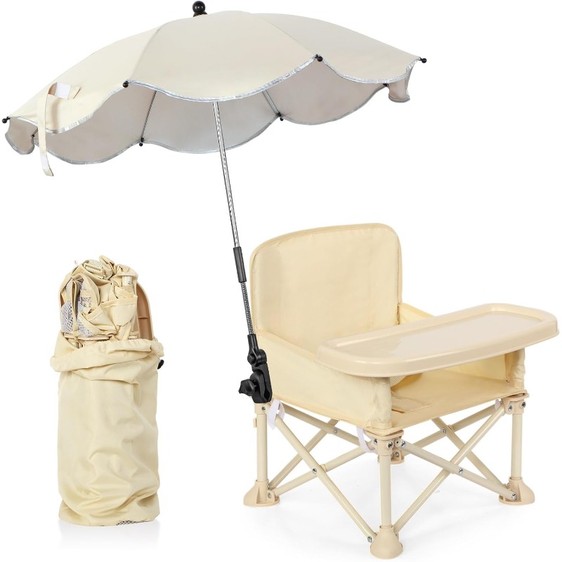 Outdoor Furniture Table And Chairs - Kursi Pantai Bayi Lipat dengan Payung,