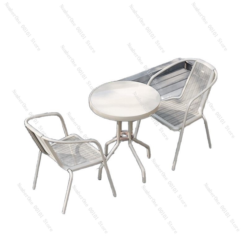 Outdoor Furniture Table And Chairs - Set Meja Lipat Balkon Luar Ruangan