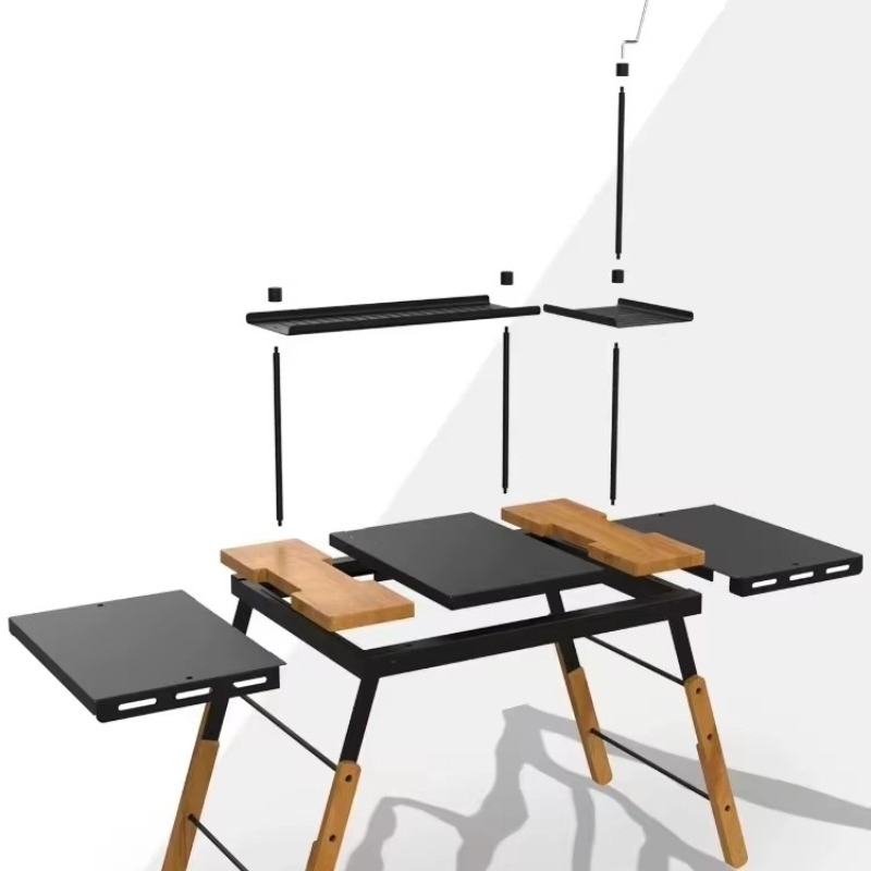 Outdoor Furniture Warehouse - Meja Dapur Portabel Aluminium Desain Modern