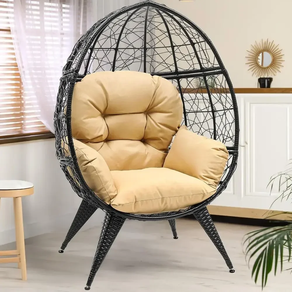 Outdoor Furniture Egg Chair - Kursi Telur Anyaman Ukuran Besar dengan