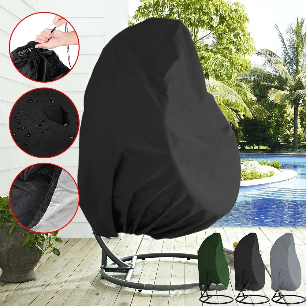 Outdoor Furniture Egg Chair - Penutup kursi gantung dengan pelindung matahari,