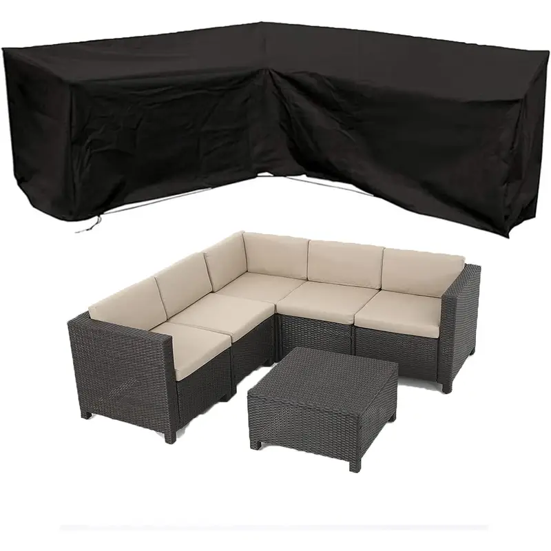 Outdoor Furniture Durable - Penutup Sofa Luar Ruangan Bentuk L