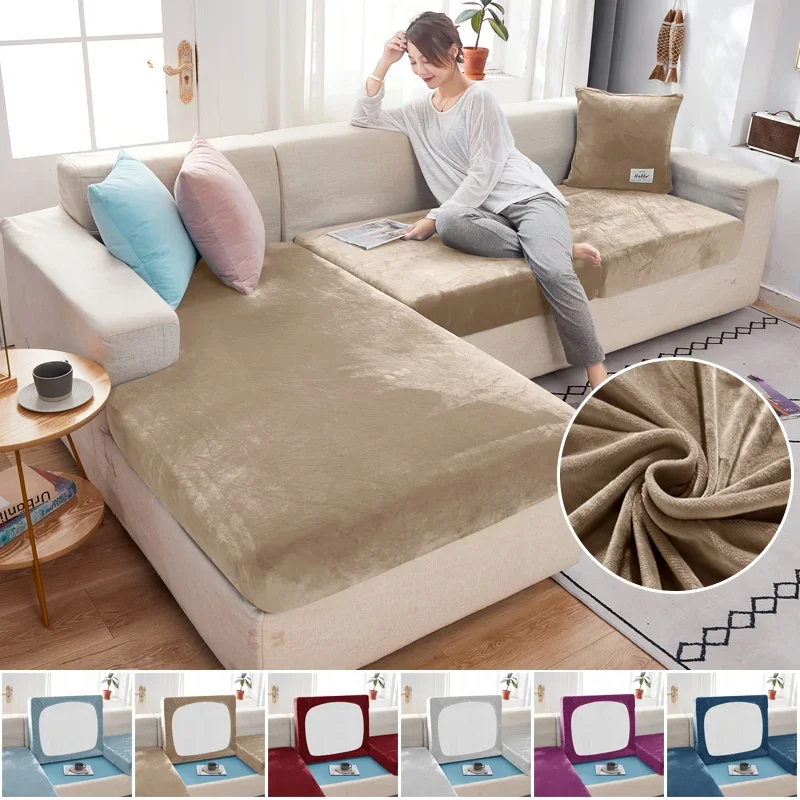 Outdoor Furniture Bali Style - Sarung Bantal Kursi Sofa Beludru Elastis