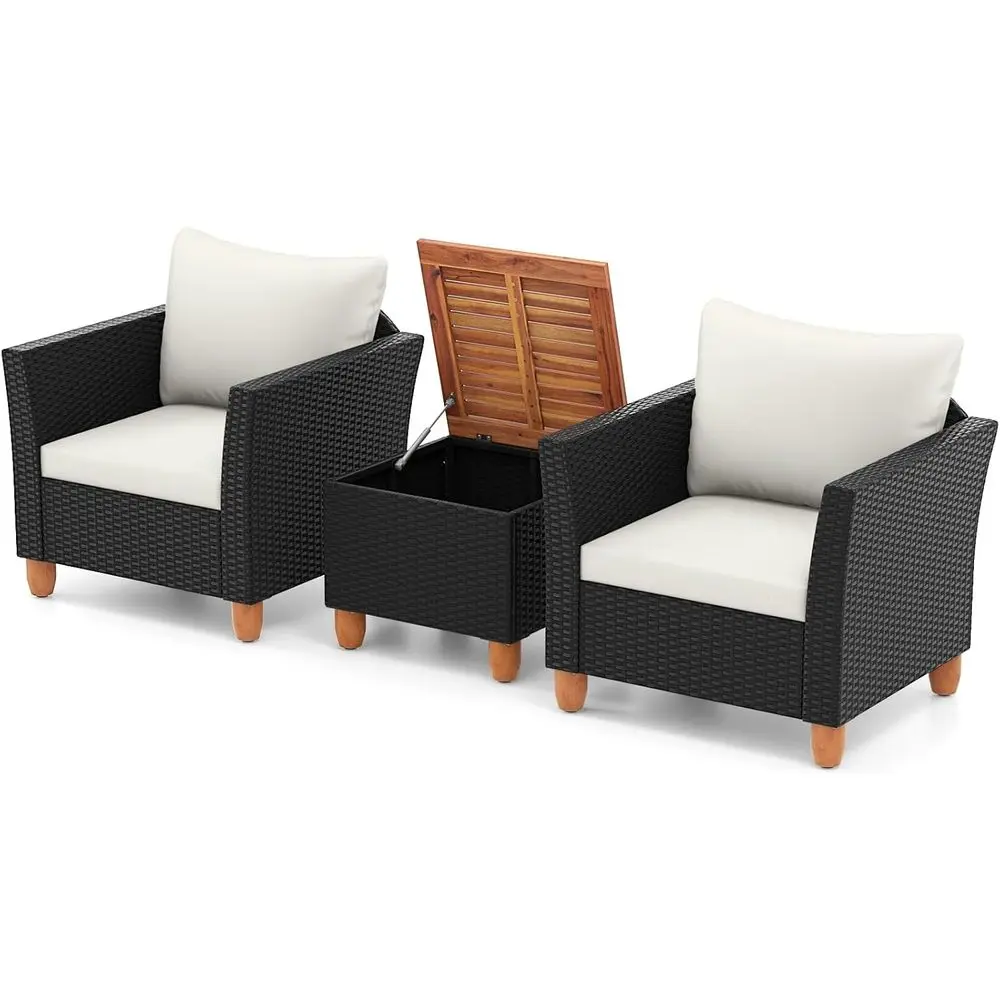 Outdoor Furniture Bali - Set Furnitur Teras Luar Ruangan 3-Potong