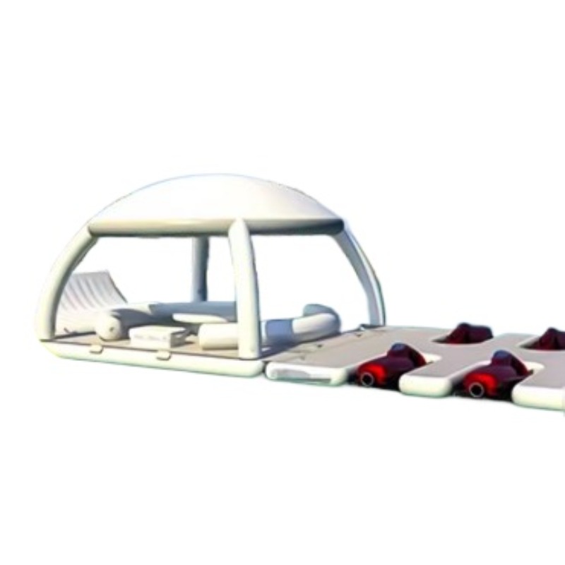 Outdoor Furniture Table And Chairs - Perahu karet tiup dengan seluncuran, awning,