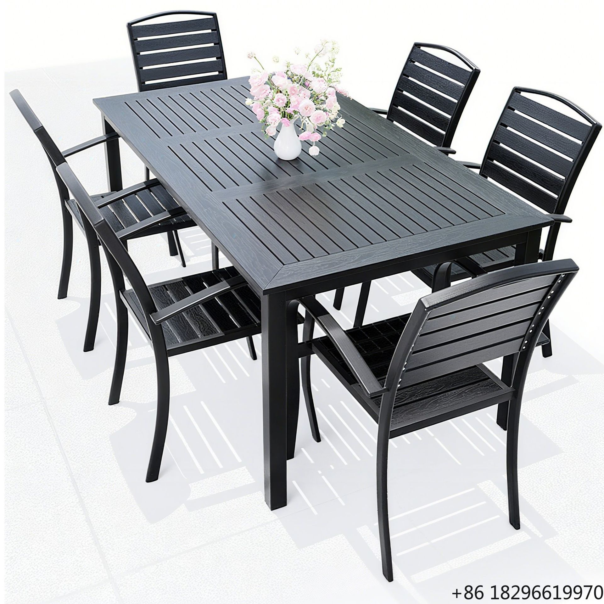 Outdoor Furniture Table And Chairs - Set Meja Kursi Taman Piknik Bambu
