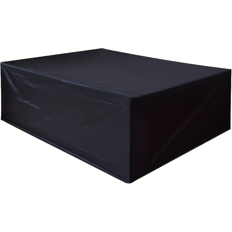 Outdoor Furniture Table And Chairs - Penutup furnitur luar ruangan warna hitam,