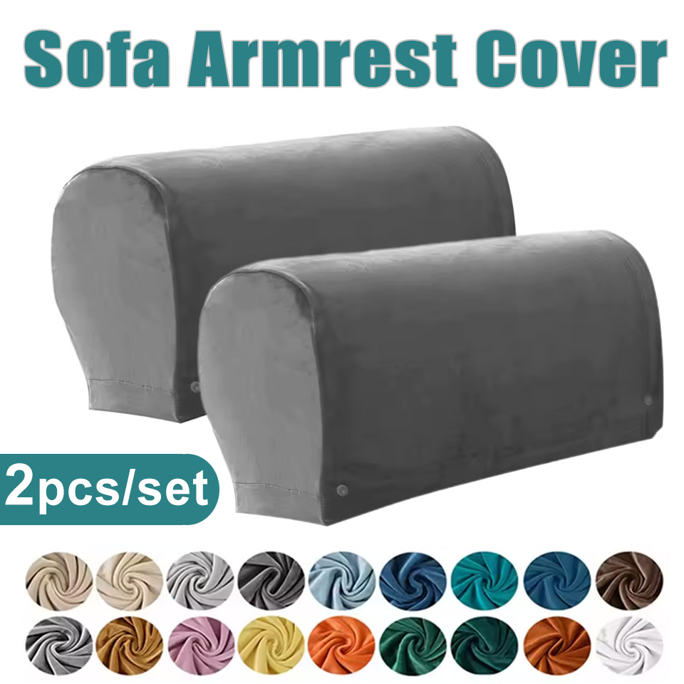 Outdoor Furniture Bali - 2pcs/set Sarung Sofa Beludru Anti-Slip Pelindung