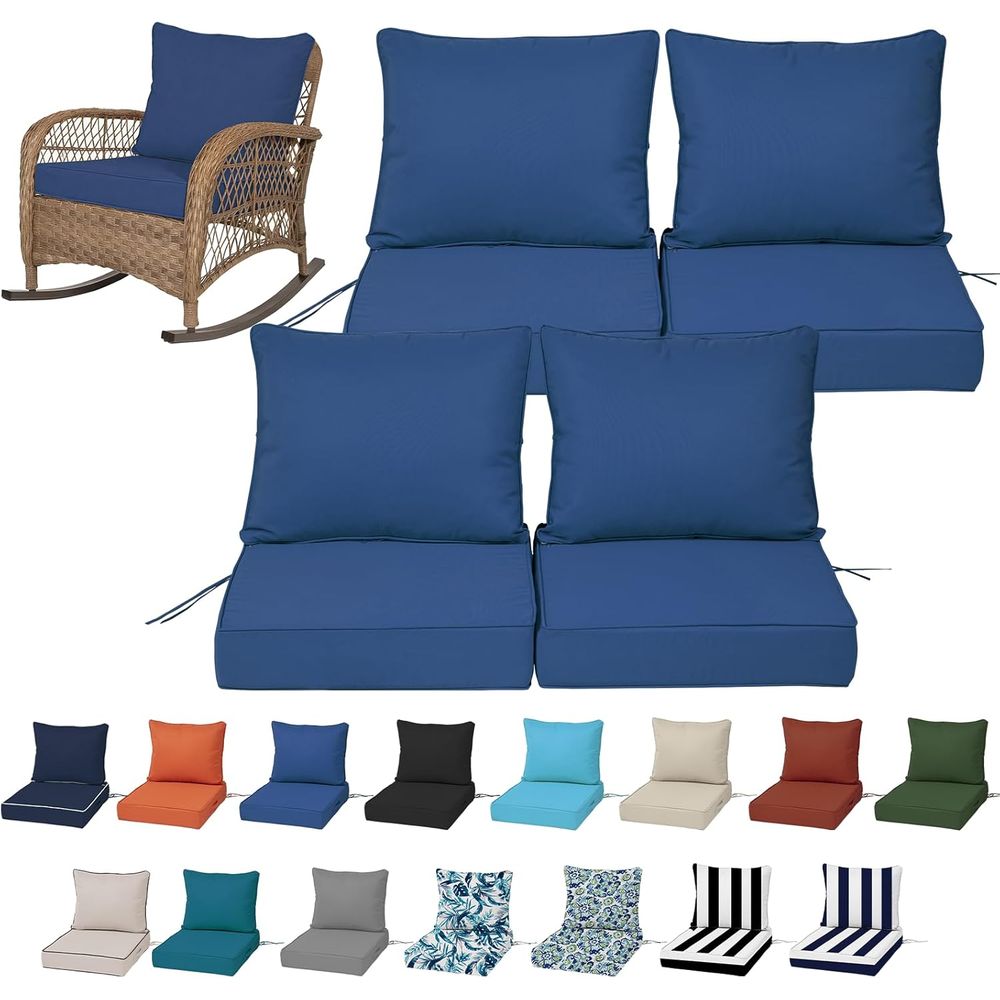Set 4 Bantalan Kursi Dalam Rua - Outdoor Furniture Cushions ulasan dan harga