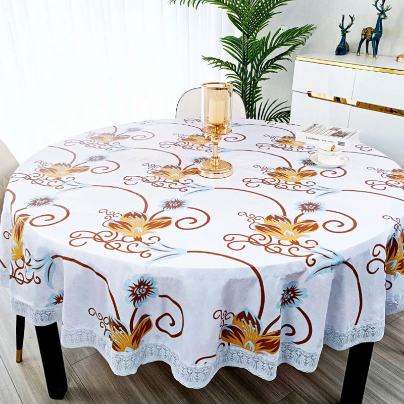 Taplak Meja Bulat Motif Bunga  - Outdoor Furniture Year Round ulasan dan harga