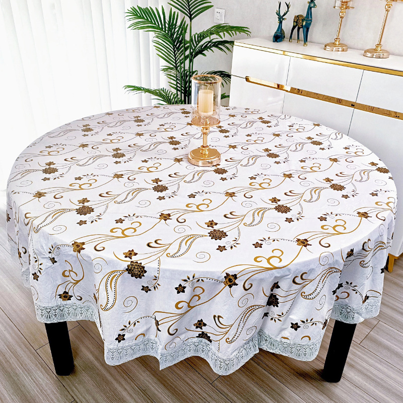 Taplak Meja Bulat Motif Bunga  - Outdoor Furniture Year Round ulasan dan harga