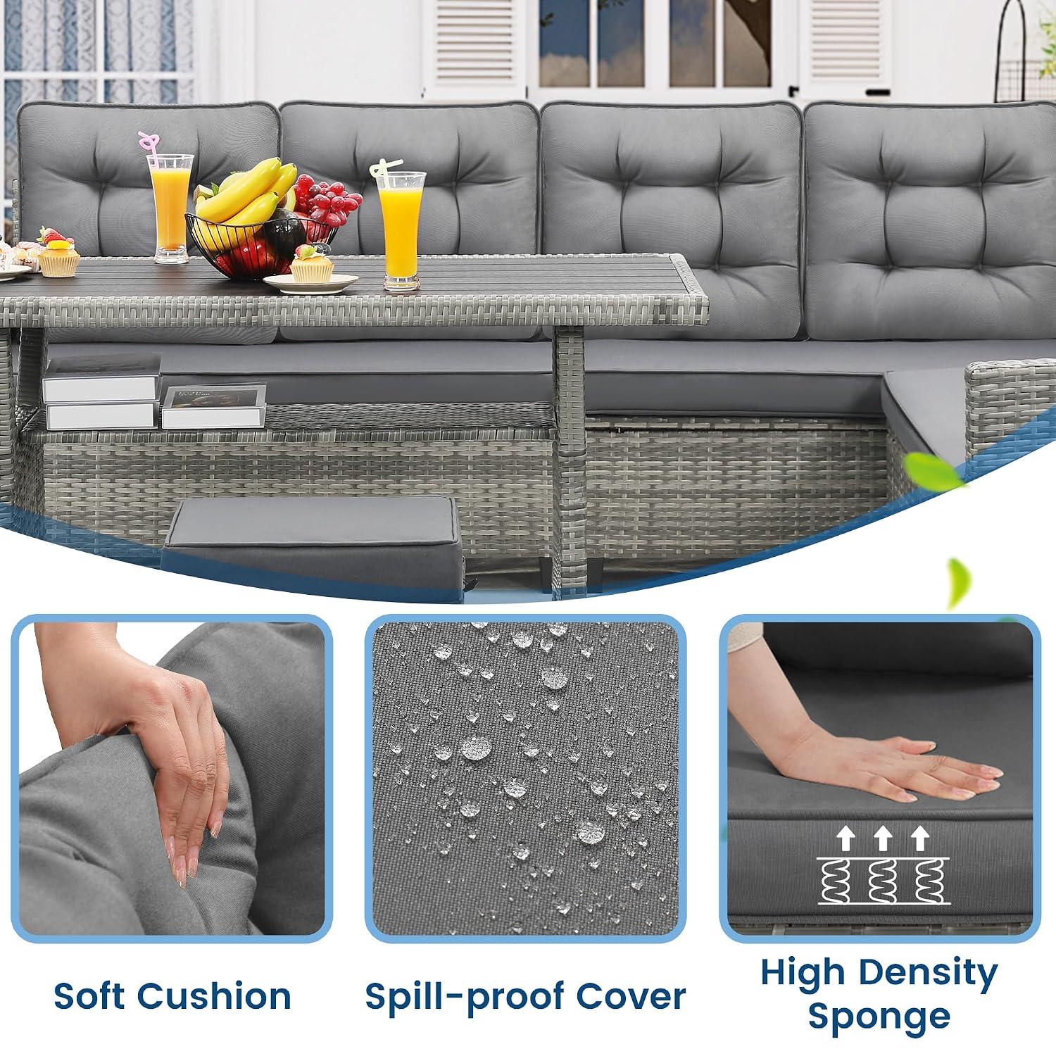 Set Furnitur Teras 6 Buah, Set - Outdoor Furniture Bali ulasan dan harga