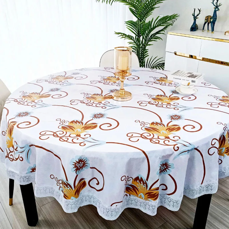 Taplak Meja Bulat Motif Bunga  - Outdoor Furniture Year Round ulasan dan harga