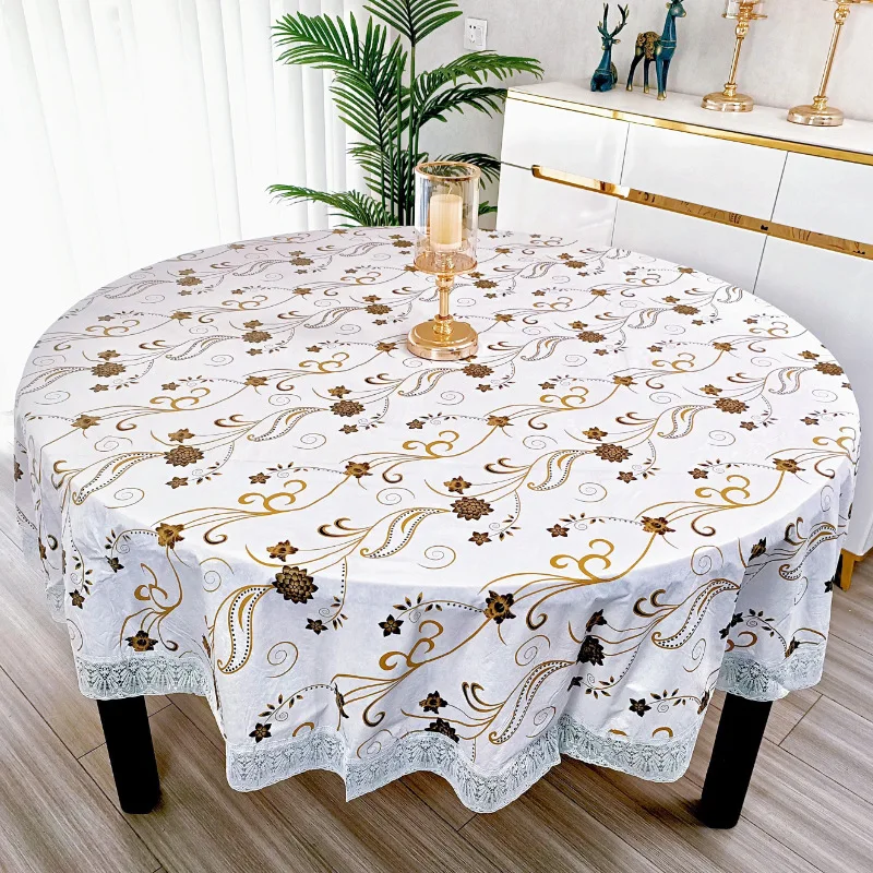 Taplak Meja Bulat Motif Bunga  - Outdoor Furniture Year Round ulasan dan harga