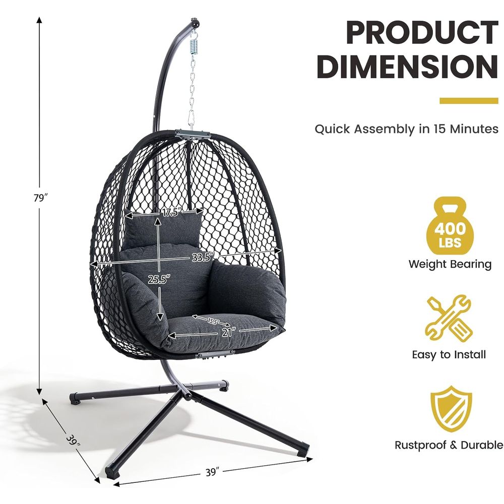Kursi Telur Gantung Outdoor de - Outdoor Furniture Egg Chair ulasan dan harga