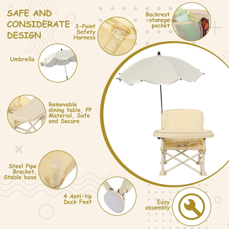 Kursi Pantai Bayi Lipat dengan - Outdoor Furniture Table And Chairs ulasan dan harga