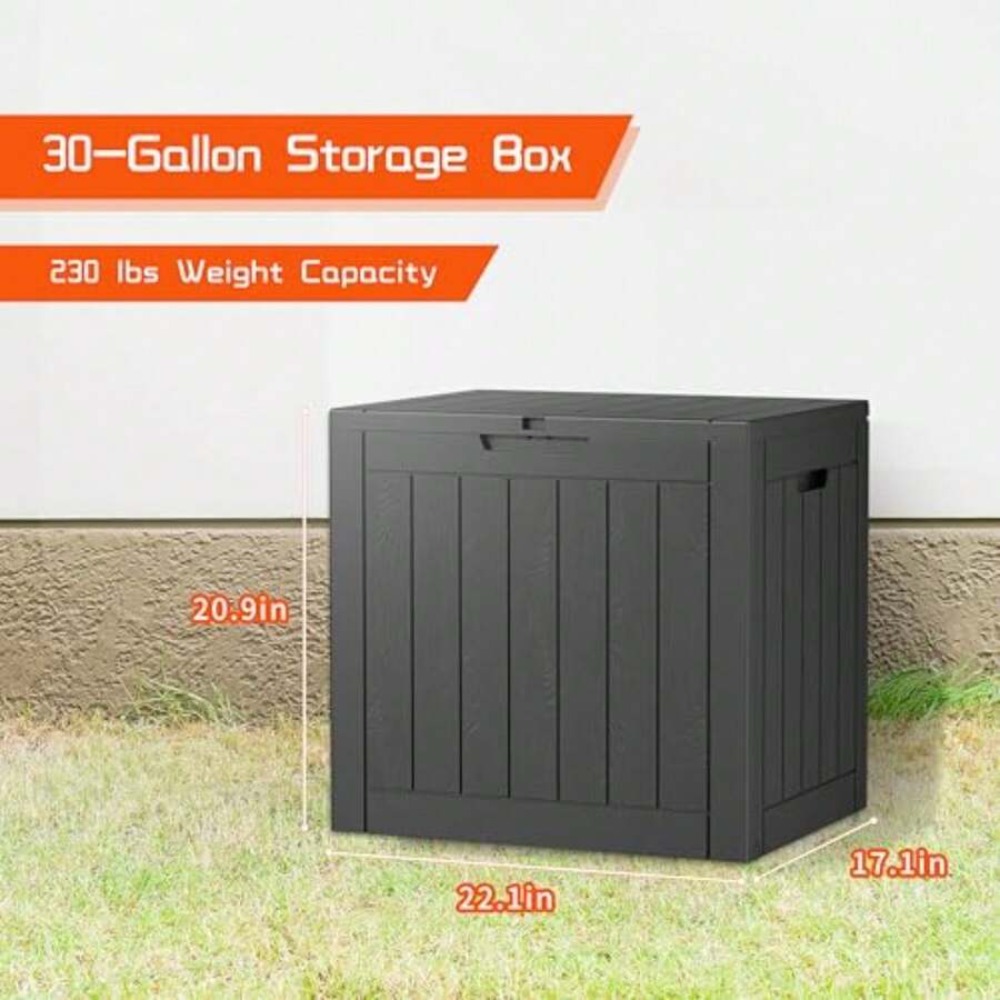 Kotak Penyimpanan Luar Ruangan - Outdoor Furniture Resin ulasan dan harga