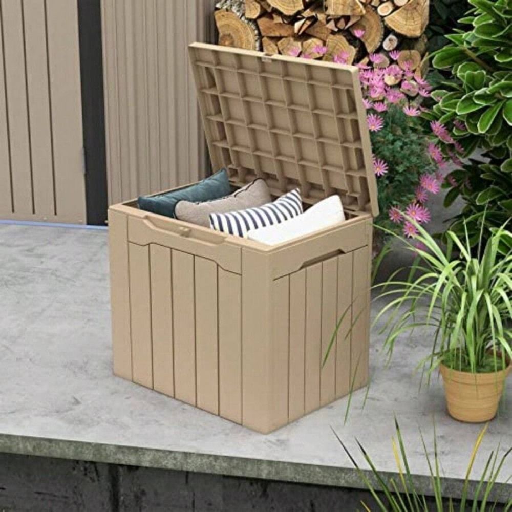 Kotak Penyimpanan Resin Ekstra - Outdoor Furniture Resin ulasan dan harga