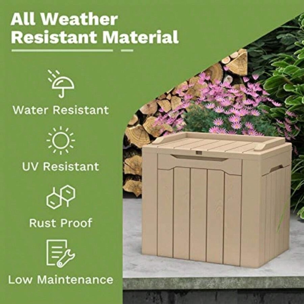 Kotak Penyimpanan Resin Ekstra - Outdoor Furniture Resin ulasan dan harga