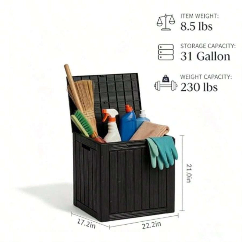 Kotak Penyimpanan Luar Ruangan - Outdoor Furniture Resin ulasan dan harga