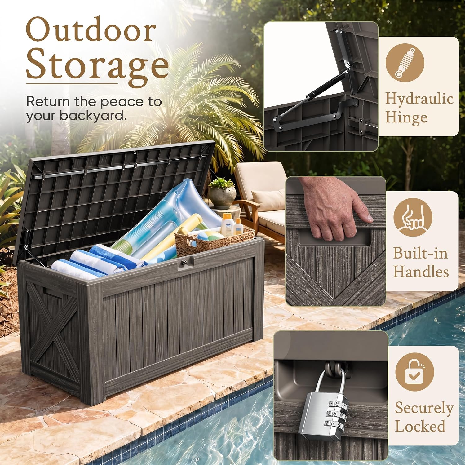 Kotak Penyimpanan Luar Ruangan - Outdoor Furniture Cushions ulasan dan harga