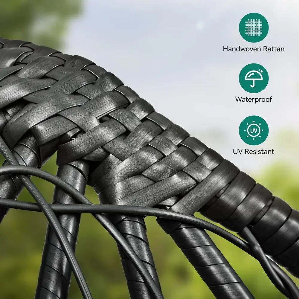 Kursi Telur Anyaman Ukuran Bes - Outdoor Furniture Egg Chair ulasan dan harga
