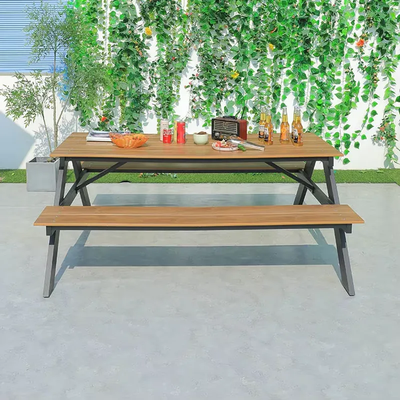 Set Meja Piknik & Bangku Makan - Outdoor Furniture Warehouse ulasan dan harga
