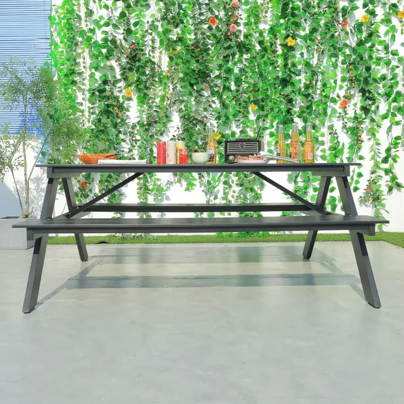 Set Meja Piknik & Bangku Makan - Outdoor Furniture Warehouse ulasan dan harga