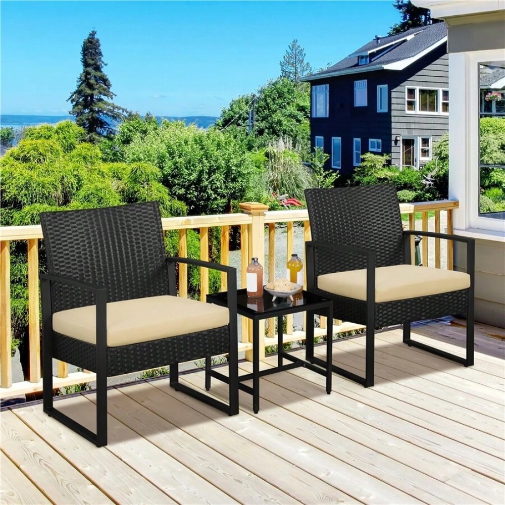 Set Furnitur Rotan Luar Ruanga - Outdoor Furniture Table And Chairs ulasan dan harga