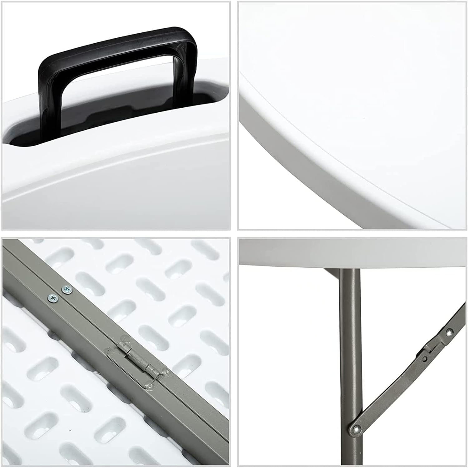 Meja Bundar Lipat Plastik Puti - Outdoor Furniture Durable ulasan dan harga