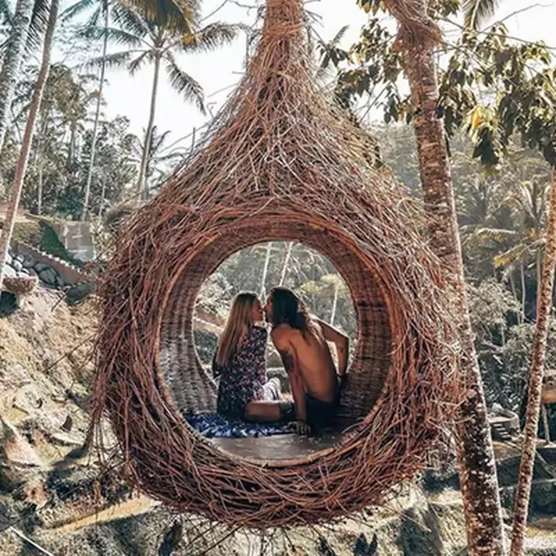 Kursi Gantung Rotan Nordik Bal - Outdoor Furniture Bali ulasan dan harga