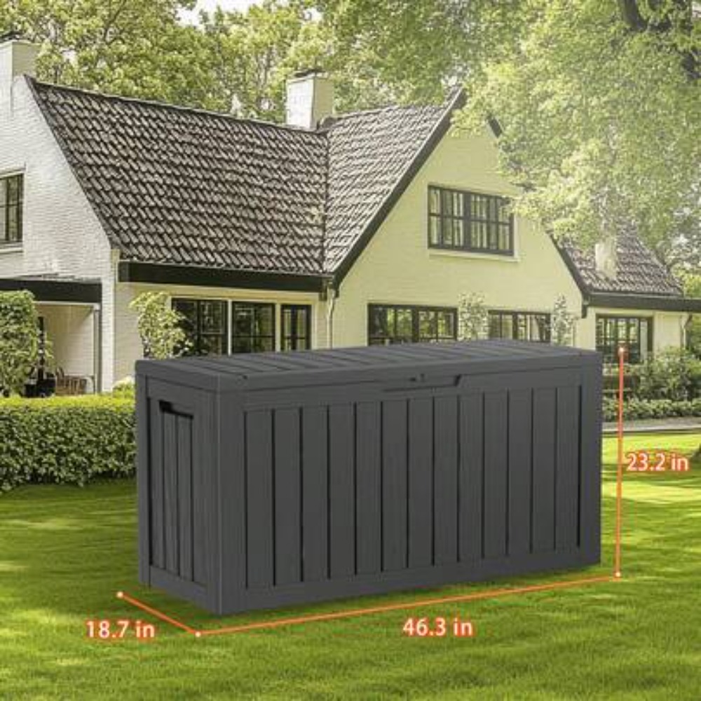Kotak Penyimpanan Resin 90 Gal - Outdoor Furniture Resin ulasan dan harga