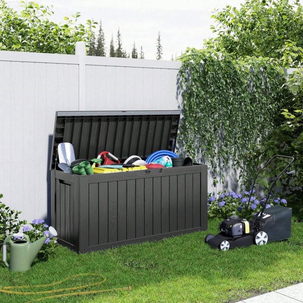 Kotak Penyimpanan Resin 90 Gal - Outdoor Furniture Resin ulasan dan harga