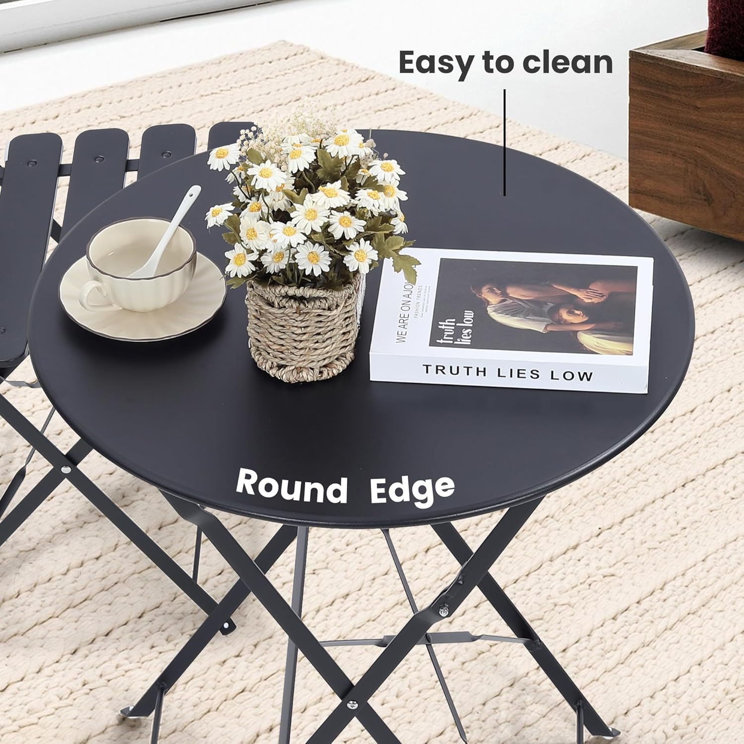 Set bistro luar ruangan lipat  - Outdoor Furniture Table And Chairs ulasan dan harga