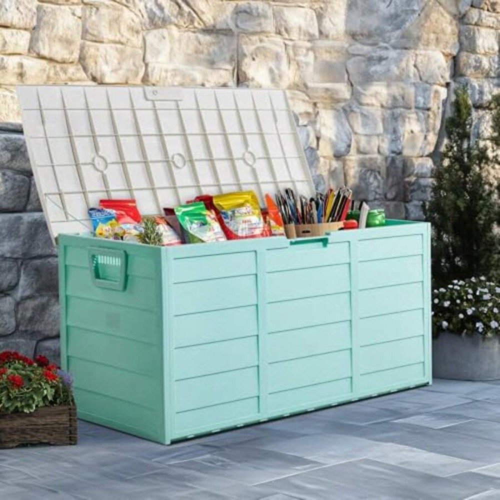 Kotak Penyimpanan Resin Besar  - Outdoor Furniture Resin ulasan dan harga