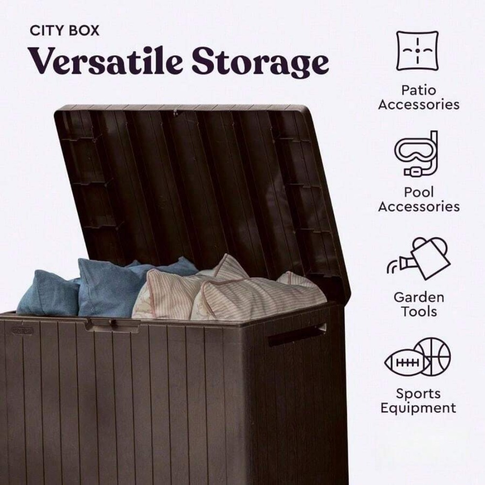 Kotak Penyimpanan Resin Luar R - Outdoor Furniture Resin ulasan dan harga