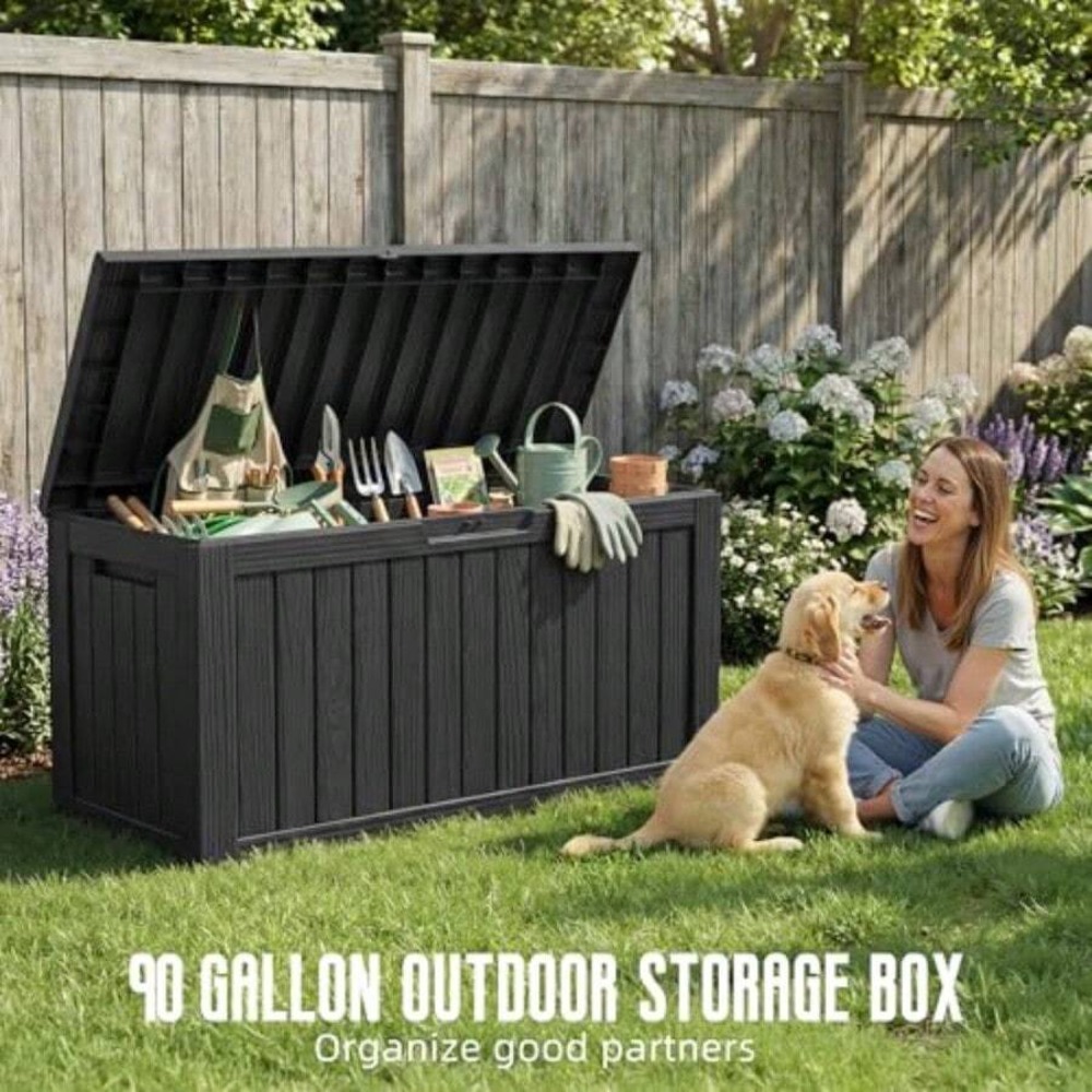 Kotak Penyimpanan Luar Ruangan - Outdoor Furniture Resin ulasan dan harga