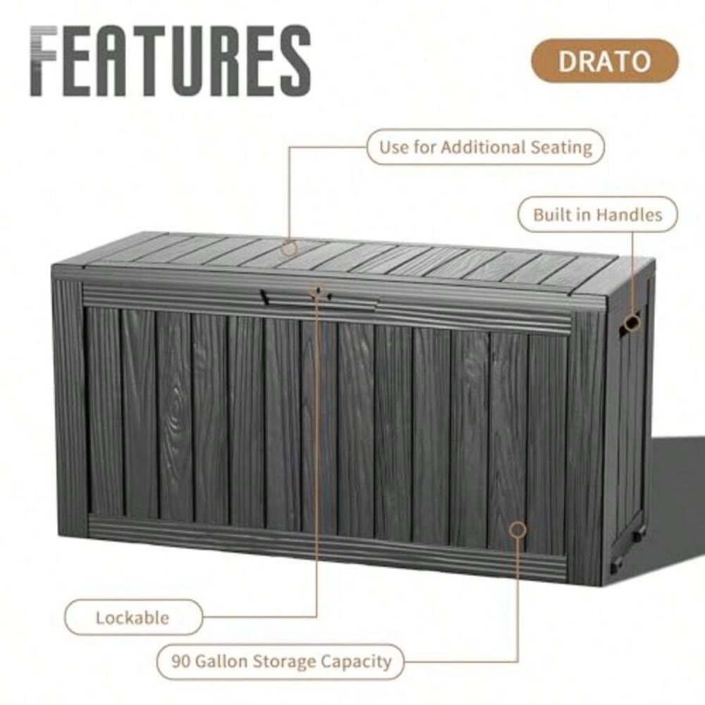 Kotak Penyimpanan Luar Ruangan - Outdoor Furniture Resin ulasan dan harga