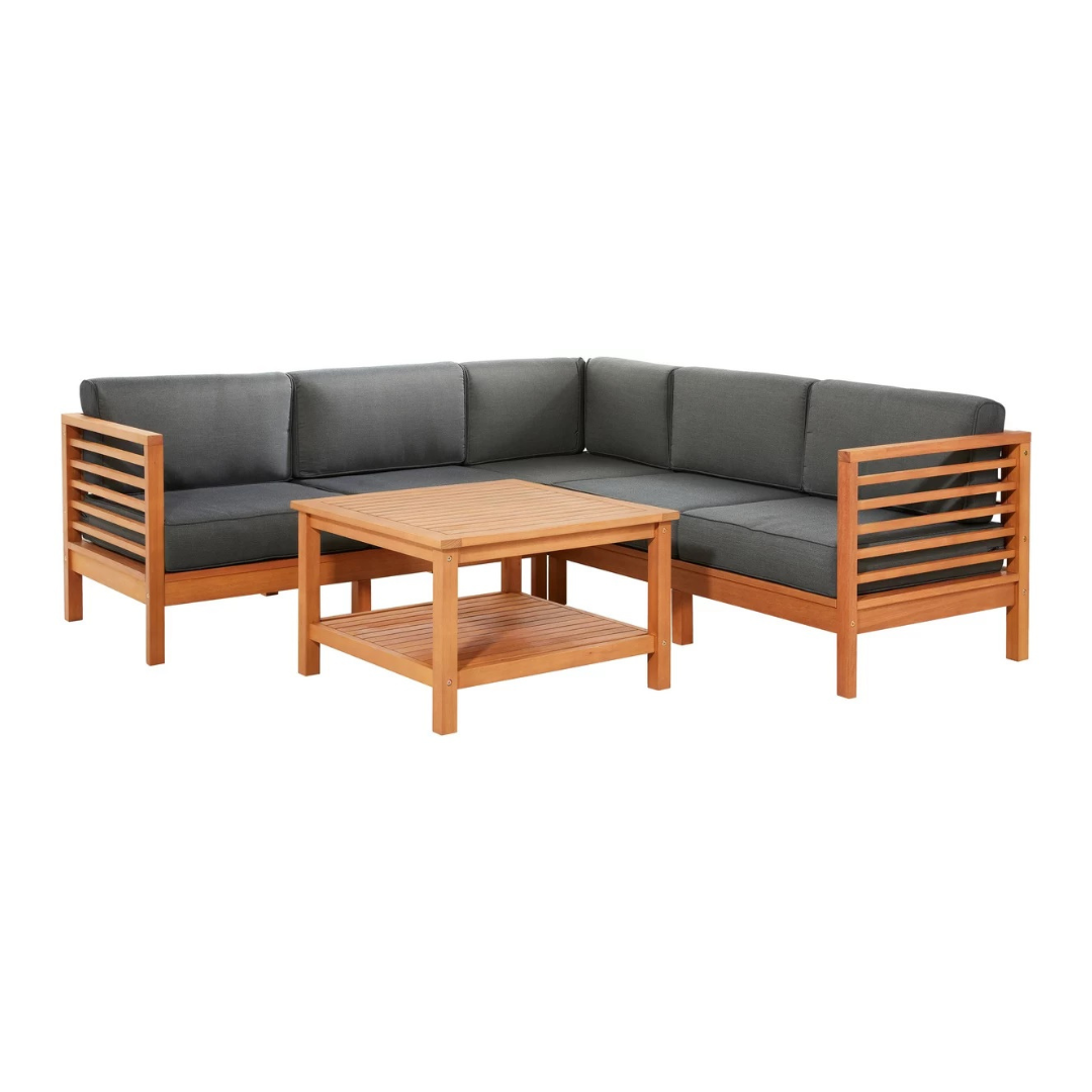 Set Furnitur Sofa Kayu Jati Mo - Outdoor Furniture Warehouse ulasan dan harga